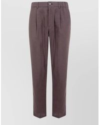 Herno - Linen Tailored Trousers - Lyst