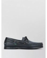 Paraboot - Barth Boat Shoes Stitch Detailing Rubber Sole - Lyst