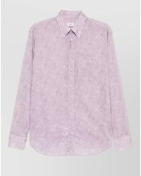 Etro - Long Sleeve Paisley Print Button Shirt - Lyst