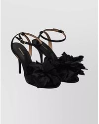 Ferragamo - Textile Flower Sandals - Lyst