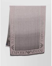 Emporio Armani - Logo Scarf - Lyst