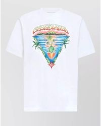 CASABLANCA - Triangle Innocence Graphic Print Crew Neck T-Shirt - Lyst