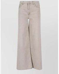 Mother - Denim High-Rise Wide-Leg Trousers - Lyst
