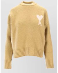 Ami Paris - Alpaca Wool Crew-Neck Jumper - Lyst