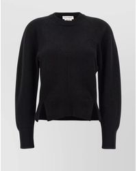 McQueen - Wool Cashmere Chevron Corset Jumper - Lyst
