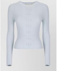 Vanisé - Fitted Ribbed Knit Sweater With Long Sleeves - Lyst