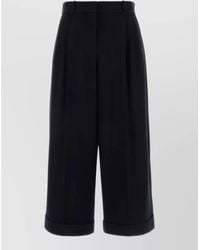 The Row - Wool Lior Tailored Cuffed Shorts - Lyst