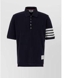 Thom Browne - Cotton Piqué Short-Sleeve Polo Shirt - Lyst
