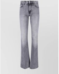 Haikure - Cotton Straight-Leg Flared Trousers - Lyst