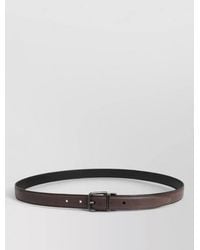Dolce & Gabbana - Leather Belt Metal Buckle Adjustable - Lyst