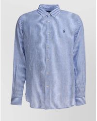 Polo Ralph Lauren - Striped Button-Down Collar Long Sleeves Shirt - Lyst