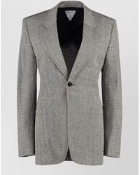 Bottega Veneta - Viscose Silk Blend Tailored Single Breasted Blazer - Lyst
