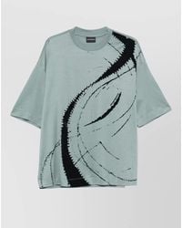 Emporio Armani - Cotton Blend T-Shirt - Lyst