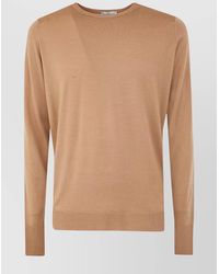 John Smedley - Merino Wool Long-Sleeve Crew-Neck Jumper - Lyst