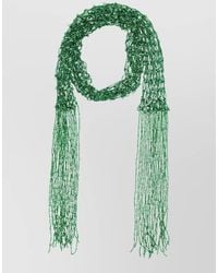 Dries Van Noten - Beaded Fringed Scarf Necklace - Lyst
