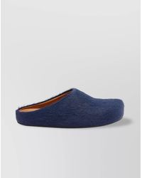 Marni - Faux Fur Flat Sole Slippers - Lyst