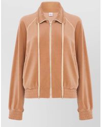 Chloé - Velvet Lounge Jacket Long Sleeve Drawstring - Lyst