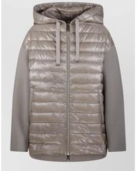 Herno - Hooded Quilted Jacket Long Sleeves Drawstring - Lyst