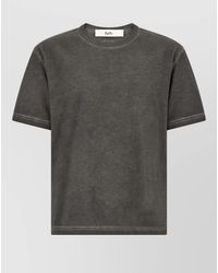 Séfr - Mauro Crew Neck Plain Short Sleeve T Shirt - Lyst