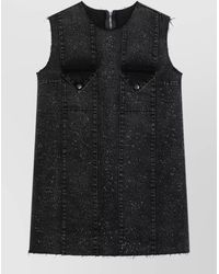 NAMACHEKO - Sleeveless Dress Frayed Edges Front Pockets - Lyst
