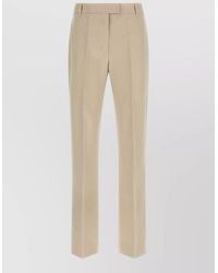Max Mara - Pants Straight Leg Pleated Front Belt Loops - Lyst
