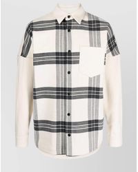 Palm Angels - Cotton Check Oversized Overshirt - Lyst