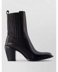 Golden Goose - Debbie Ankle Boots Block Heel Leather - Lyst
