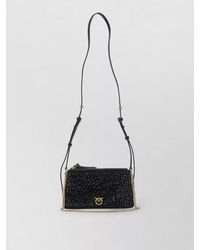 Pinko - Shoulder Bag Flap Design Adjustable Chain Strap - Lyst