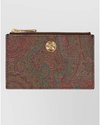 Etro - Paisley Jacquard Card Holder - Lyst