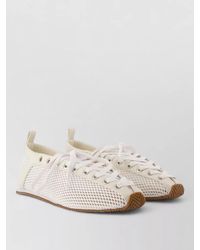 Ganni - Sporty Ballerinas Synthetic Mesh Eyelets Sneakers - Lyst