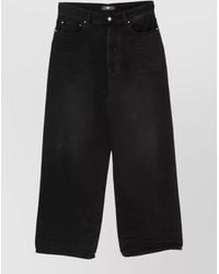 Amiri - Denim Wide Leg Jeans Belt Loops - Lyst