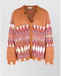 Laneus - Wool Blend Cardigan - Lyst