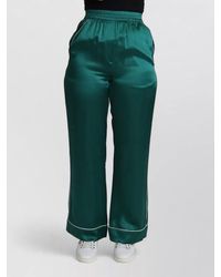 Dolce & Gabbana - Silk High-Rise Wide-Leg Trousers - Lyst