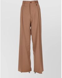 Vivienne Westwood - Virgin Wool Wide-Leg Trousers - Lyst