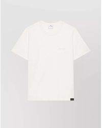 Courreges - Cotton Short-Sleeve Logo-Embossed T-Shirt - Lyst