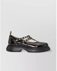 Ganni - Synthetic Leather Mary Jane Loafers - Lyst