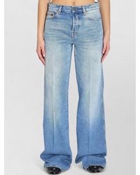 Gucci - Denim Flare Trousers Mid Rise Wide Leg - Lyst