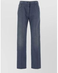 Prada - Denim Straight-Leg Trousers - Lyst