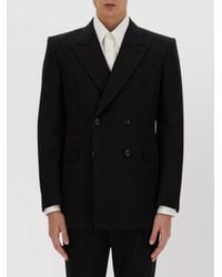 McQueen - Double-Breasted Cotton Regular-Fit Suit Jacket - Lyst