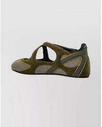 The Attico - Suede Leather Ballerina Flats - Lyst