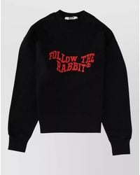 MSGM - Oversized Cotton Sweatshirt - Lyst