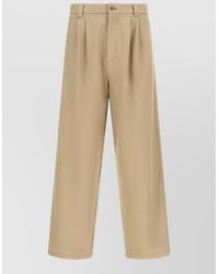 A.P.C. - Ricky Tailored Pants Belt Loops Pockets Pleats - Lyst