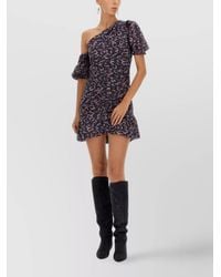 Isabel Marant - Cotton One-Shoulder Mini Dress - Lyst