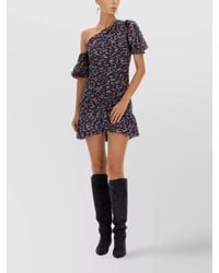Isabel Marant - Cotton One-Shoulder Mini Dress - Lyst