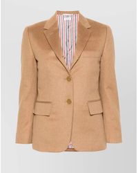 Thom Browne - Camel Hair Single-Breasted Blazer - Lyst