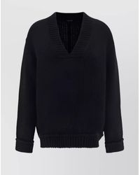 Tom Ford - Alpaca V-Neck Ribbed Jumper - Lyst