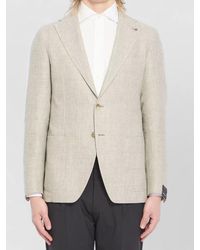 Tagliatore - Wool-Blend Buttoned Blazer - Lyst