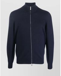 Brunello Cucinelli - Cashmere High Neck Zip-Up Cardigan - Lyst