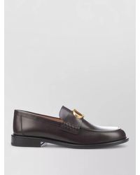 Dior - Loafers Tone Hardware Leather Round Toe - Lyst