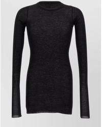Rick Owens - Ribbed Long Sleeve T-Shirt - Lyst